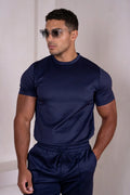 Camiseta Premium Scuba Slim Fit – Azul marino (M/C)