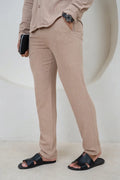 Pantalón de Lino Estilo Resort - Piedra