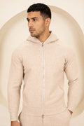 Sudadera con cremallera Scuba Marl - Gris piedra jaspeado
