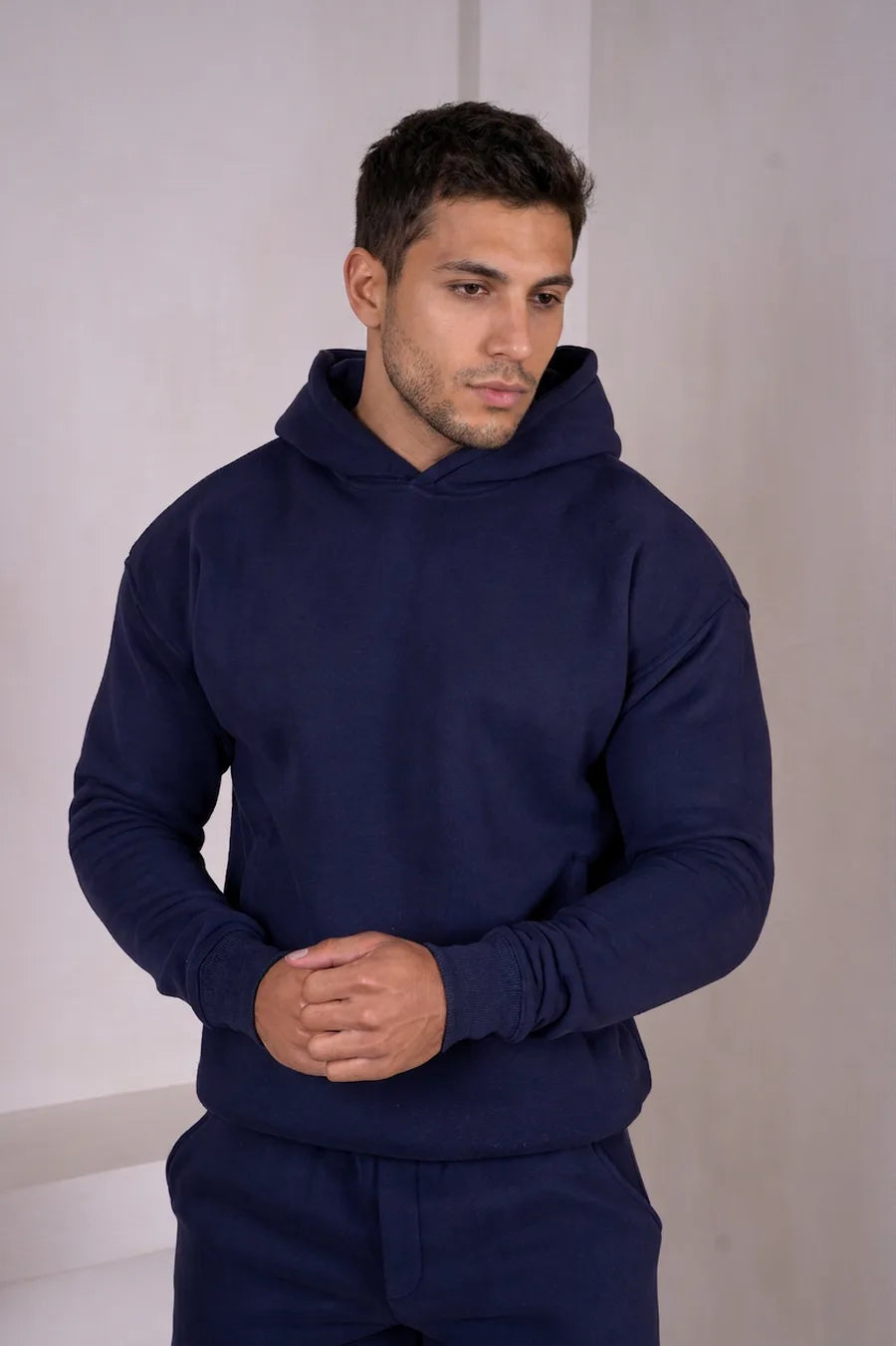 Sudadera con Capucha Core - Azul Marino