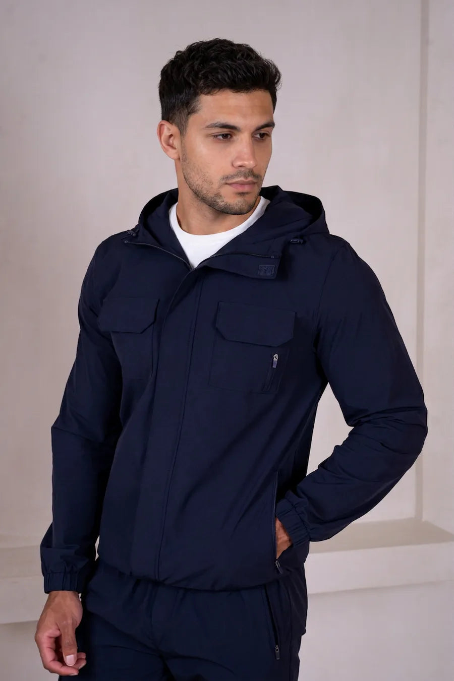 Chaqueta cortavientos cargo Technical V3 - Azul marino