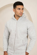 Premium Luxe Zip Up Hoody - Gris Jaspeado