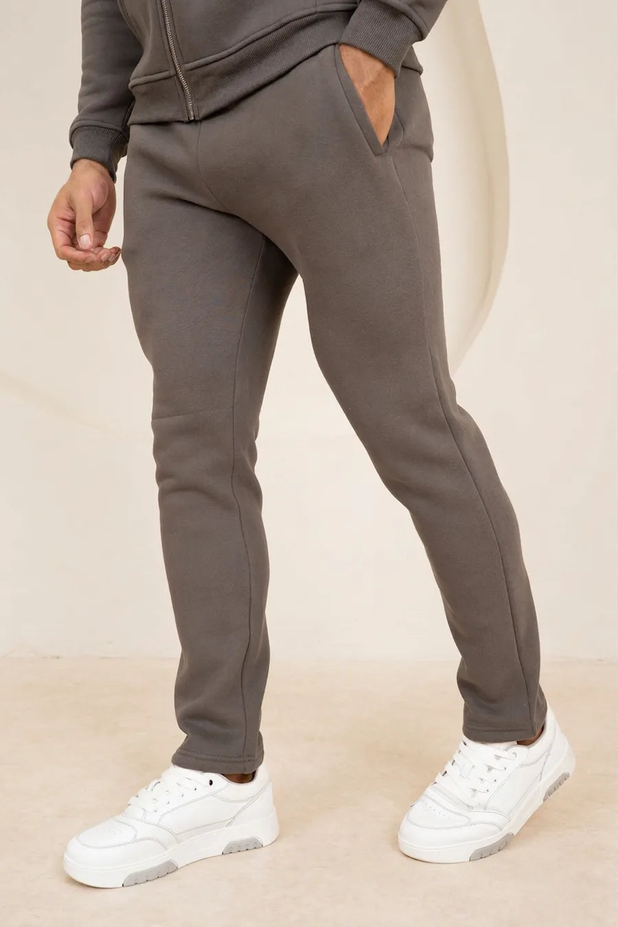 Premium Luxe Straight Leg Jogger - Carbón