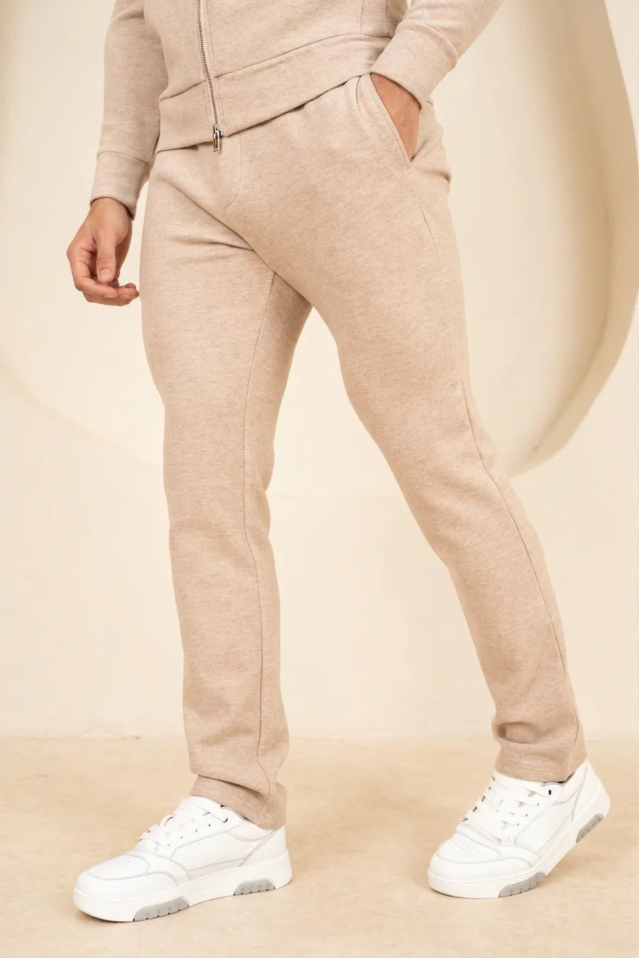 Pantalón de chándal con cremallera Scuba Marl - Stone Marl