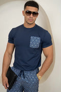 Camiseta con bolsillo Aztec Scuba - Azul marino
