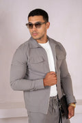 Sobrecamisa Utility Cargo de Raya Diplomática - Gris