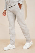 Premium Luxe Straight Leg Jogger - Gris Jaspeado