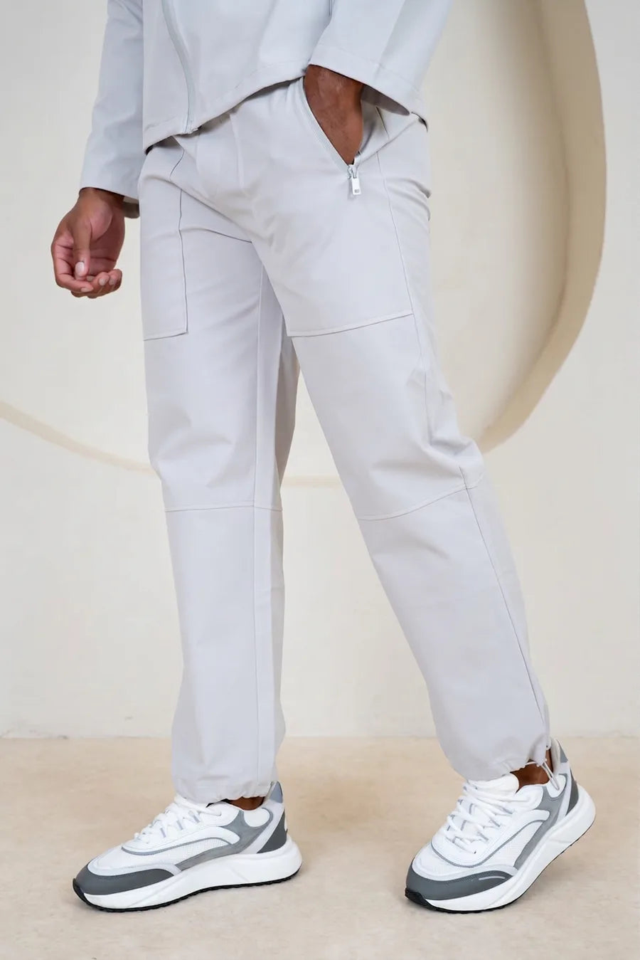 Pantalón Cargo Técnico Cepillado Pinnacle - Gris