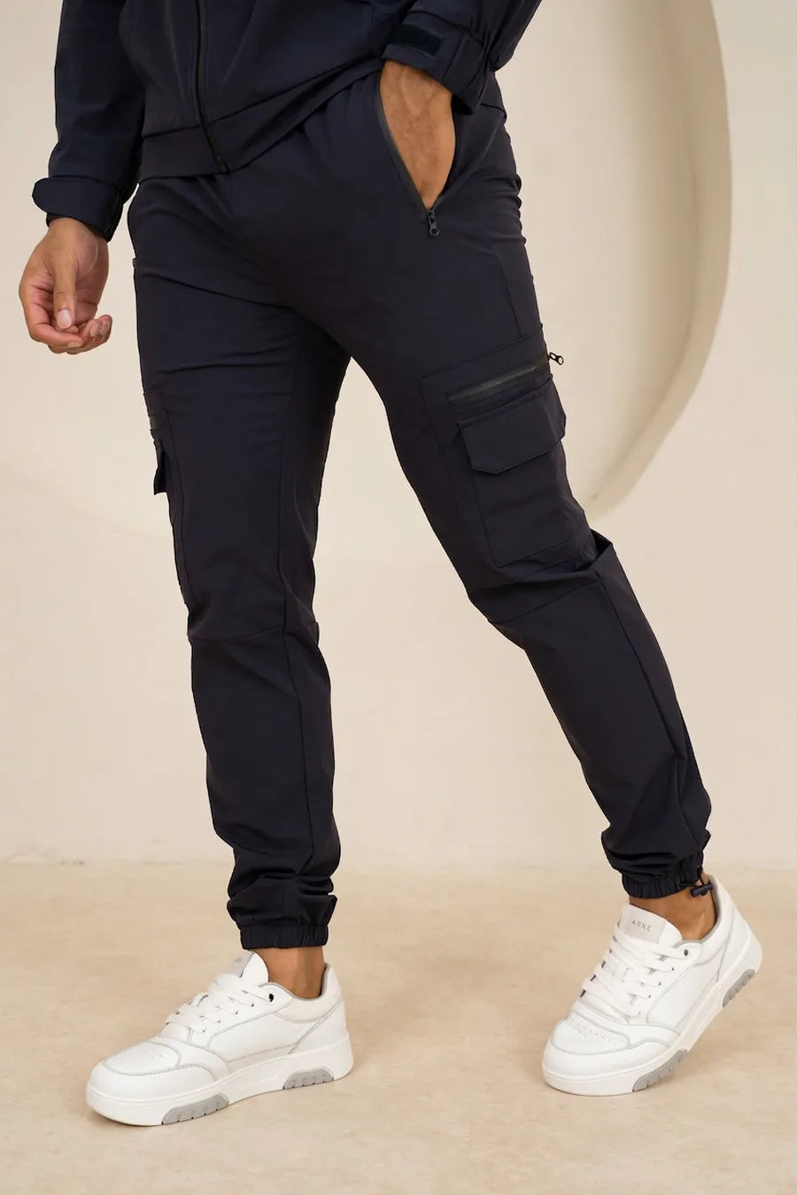 Pantalones Tech de felpa - Azul marino