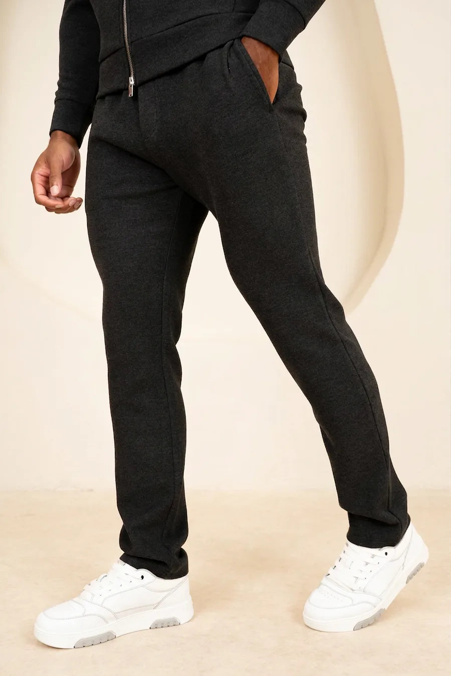 Pantalón de chándal con cremallera Scuba Marl - Negro Marl