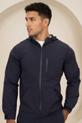 Chaqueta Cortavientos Brushed Tech - Azul Marino