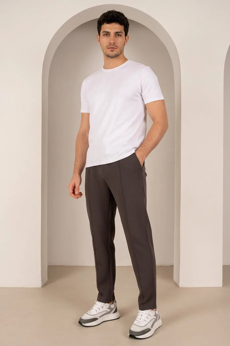 Pantalón Jogger Interlock - Carbón