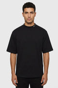 Camiseta extragrande Boxy Fit - Negro