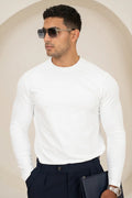 Camiseta de manga larga Mercerised Luxe - Blanco