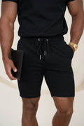 Waffle Knit Shorts - Negro
