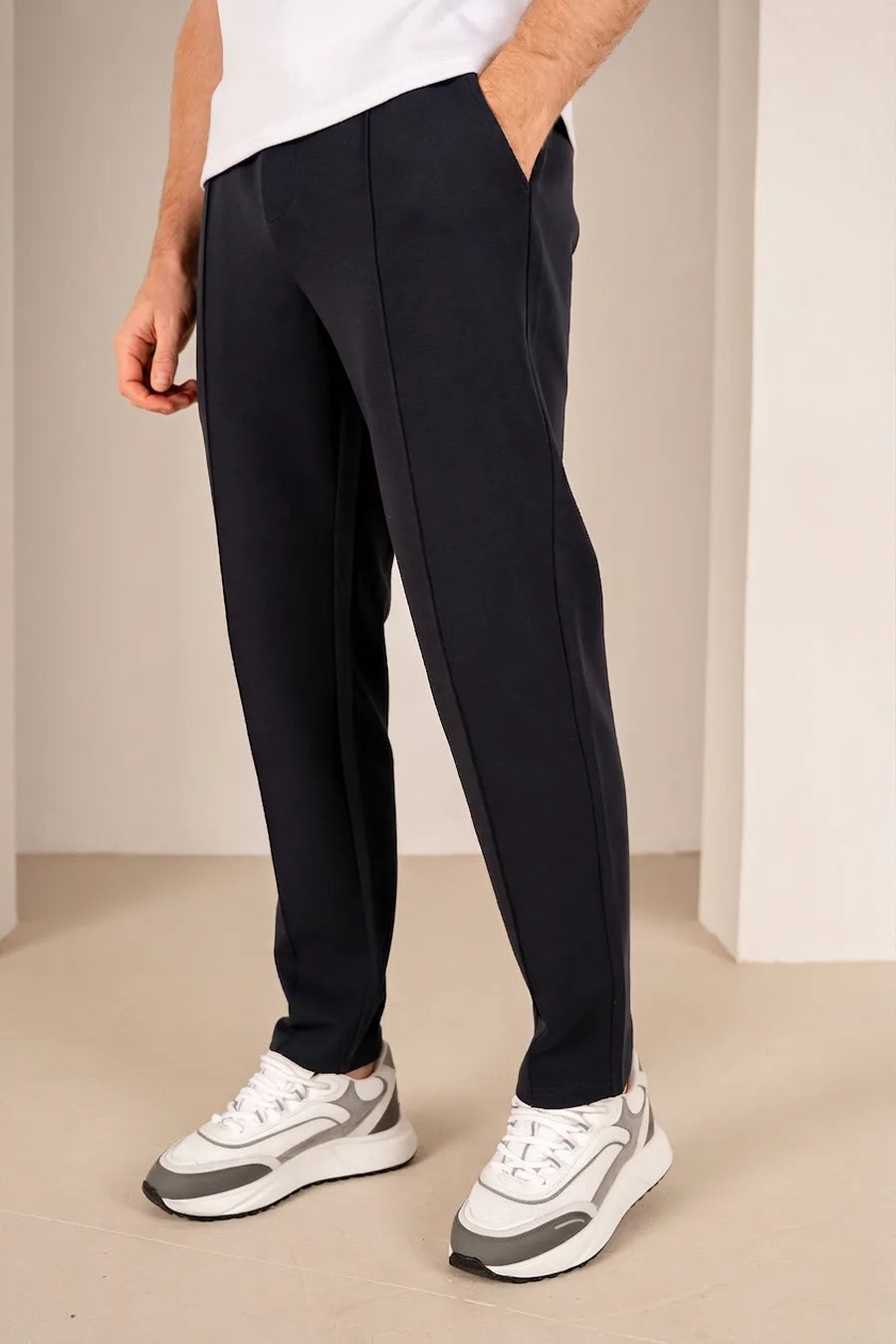 Pantalón Jogger Interlock - Azul Marino