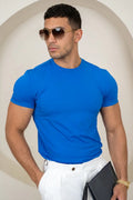 Camiseta Mercerised Luxe - Azul Cobalto