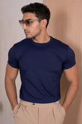 Camiseta Mercerised Luxe - Azul Marino
