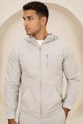 Chaqueta Cortavientos Brushed Tech - Gris